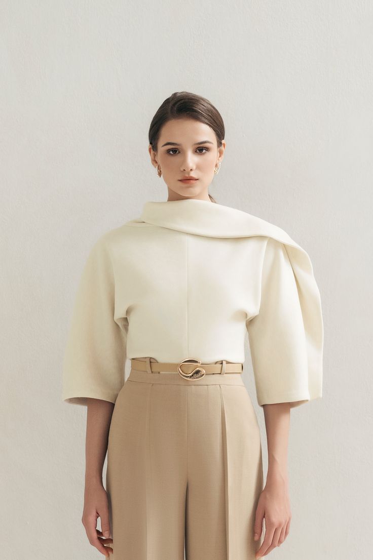 Beige Ease Blouse (1)
